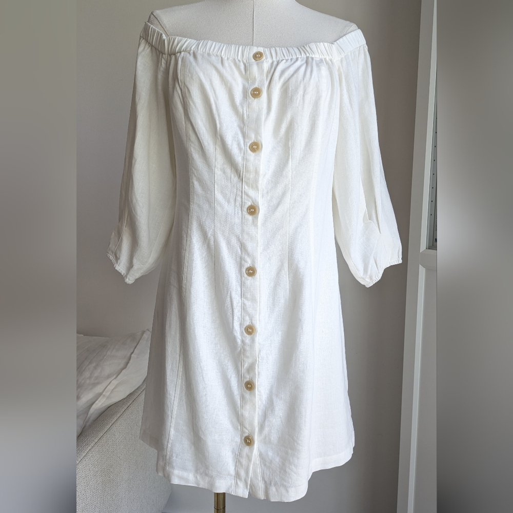 UO Charlie Off-The-Shoulder Mini Dress